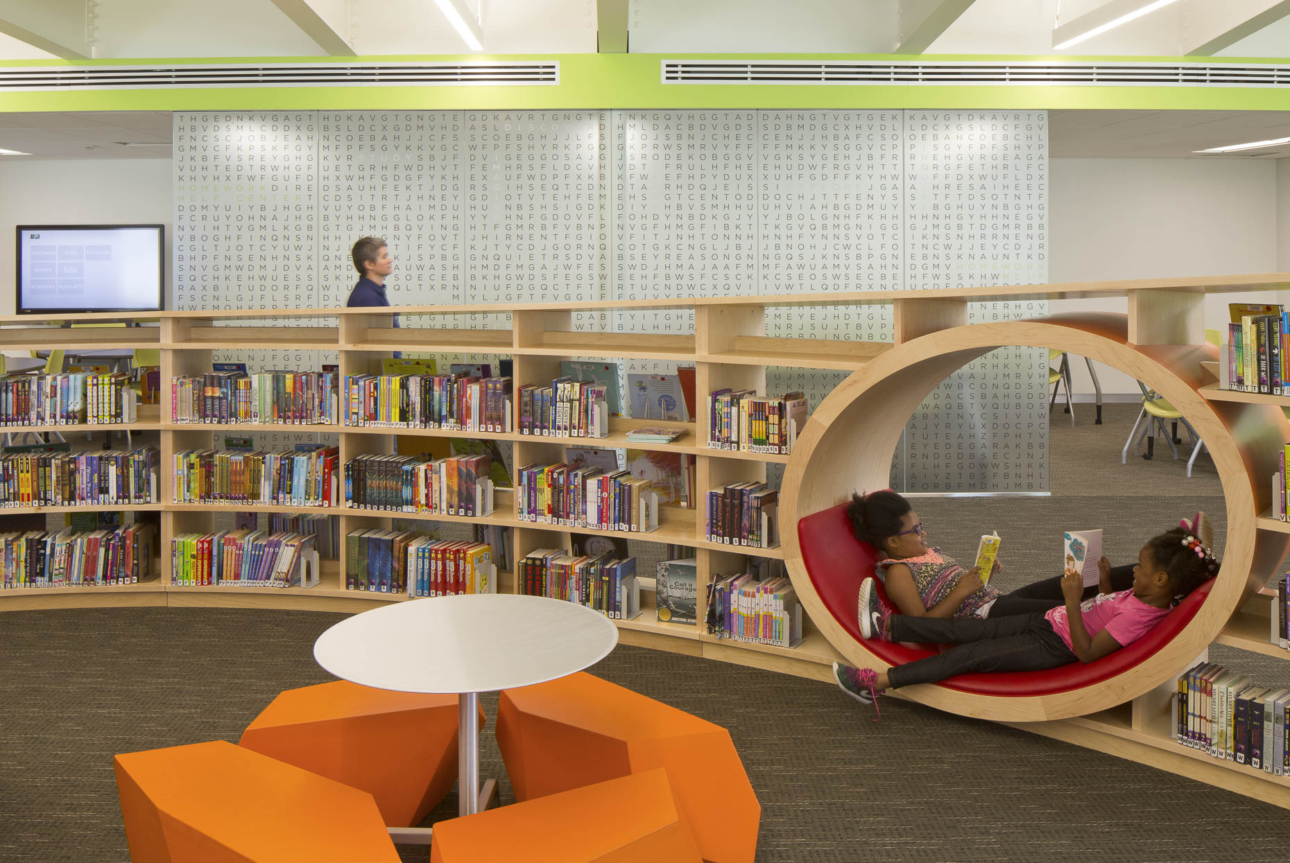 Columbus Metropolitan Library Whitehall Branch by Jonathan Barnes Architecture + Design Photographed by Brad Feinknopf based in Columbus, Ohio