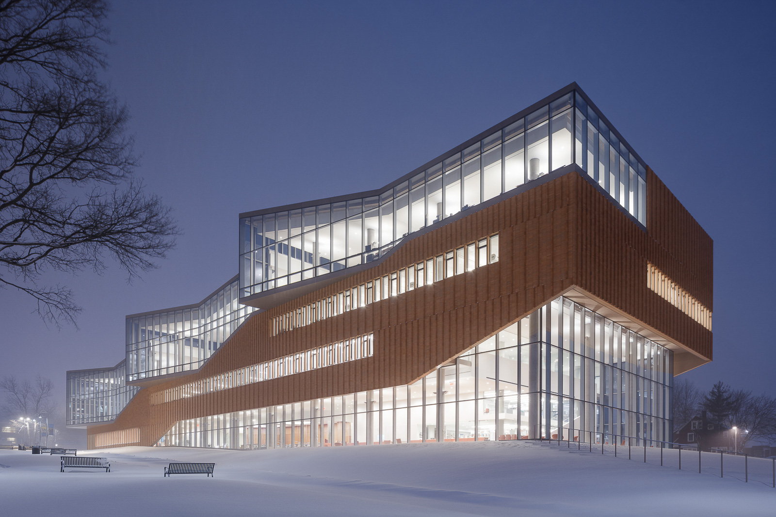 Kent State School of Architecture by Weiss/Manfredi photographed by Brad Feinknopf based in Columbus, Ohio