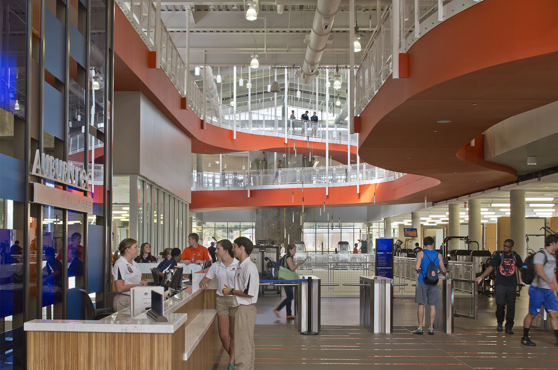 Auburn University Recreation & Wellness Center by 360 Architecture Photographed by Brad Feinknopf based in Columbus, Ohio