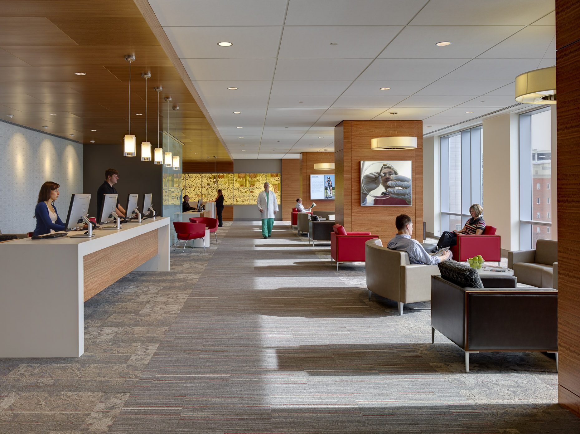 OSUWMC James Cancer Hospital & Solove Research Institute by HOK & Moody Nolan photographed by Brad Feinknopf based in Columbus, Ohio