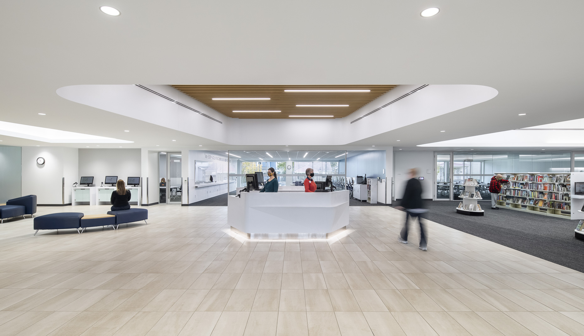 Columbus Metropolitan Library Hilltop Branch by Gresham Smith Partners & Turner Construction photographed by Lauren K Davis based in Columbus, Ohio