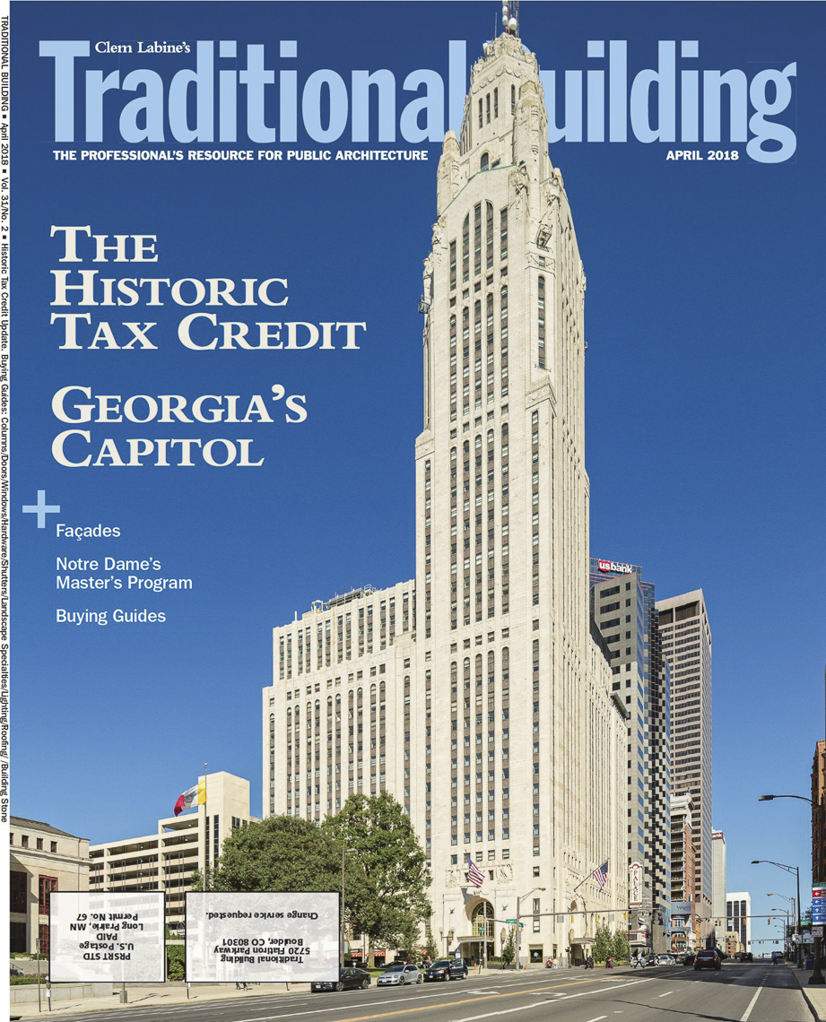 Traditonal Building Magazine Featuring  LeVeque Tower photographed by Lauren K Davis based in Columbus, Ohio